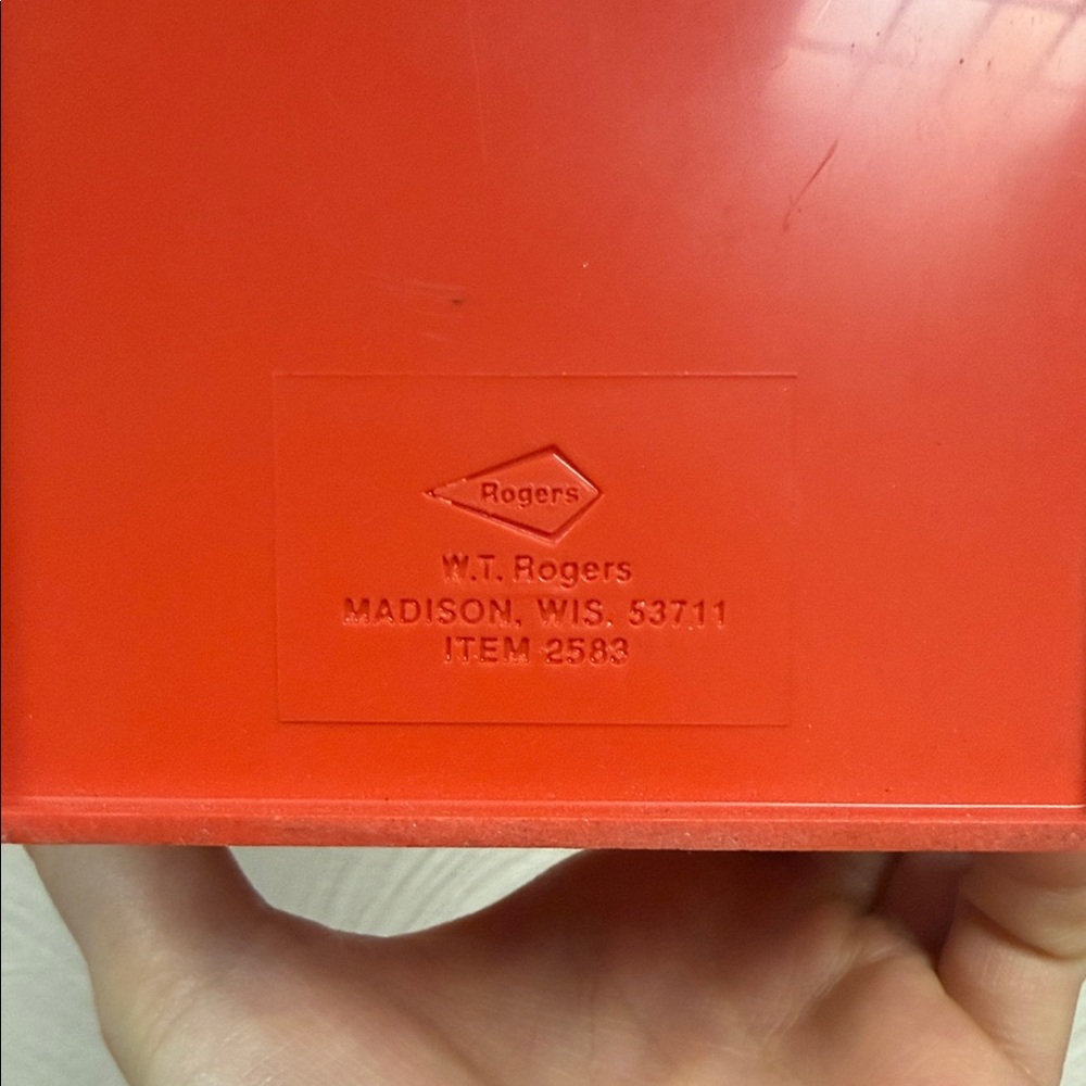 Bold and Vintage Orange Storage Box - Picture 2 of 10
